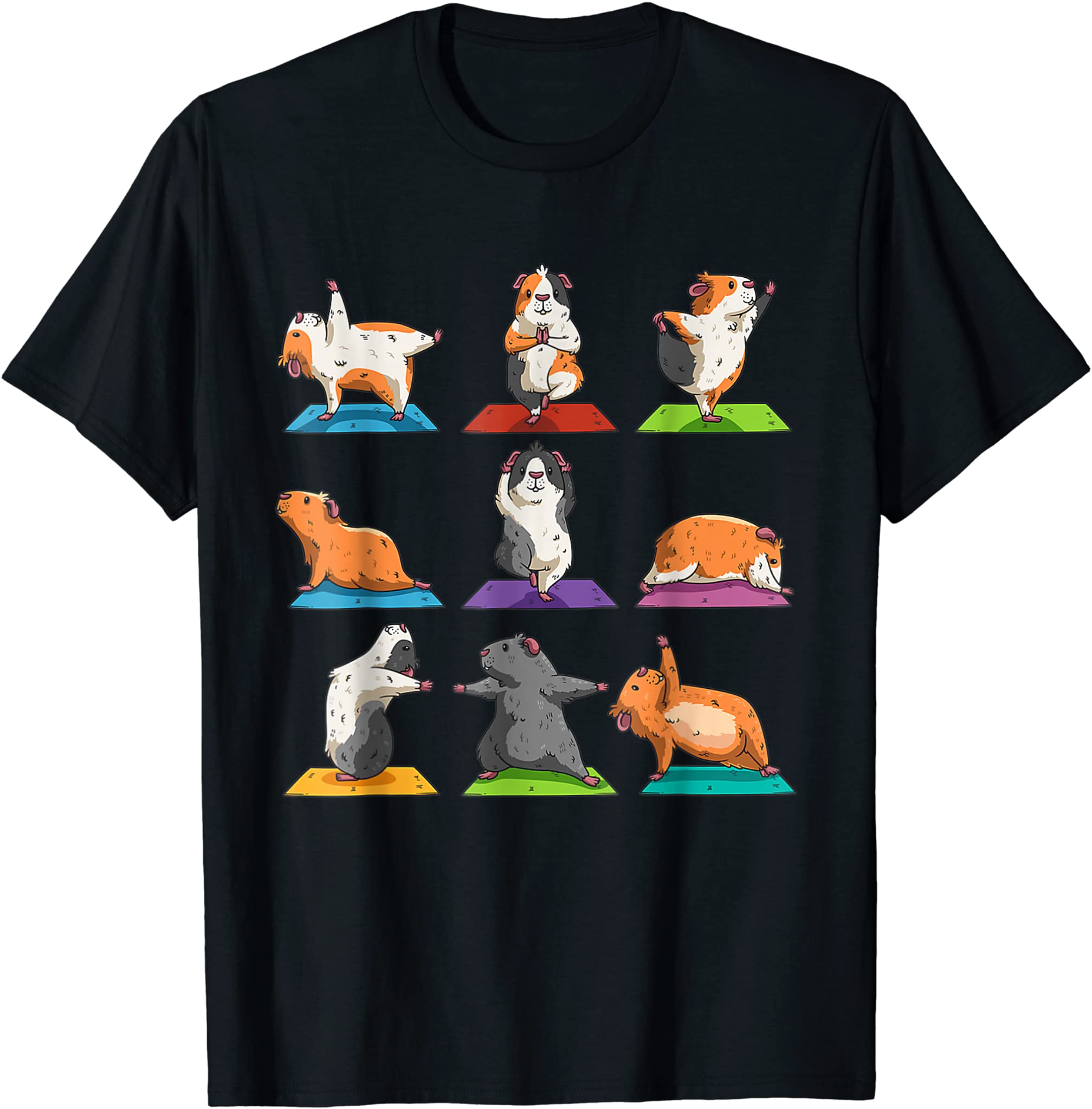 Guinea Pig Shirt Meditation Zen Fitness Yoga Guinea Pig T-Shirt