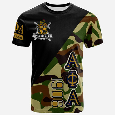 Alpha Phi Alpha T-Shirt – Camouflage Military Fraternity