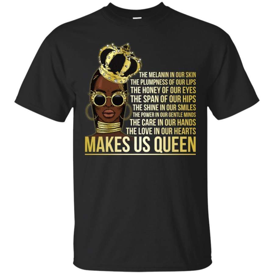 Queens T-shirt For Melanin Girls