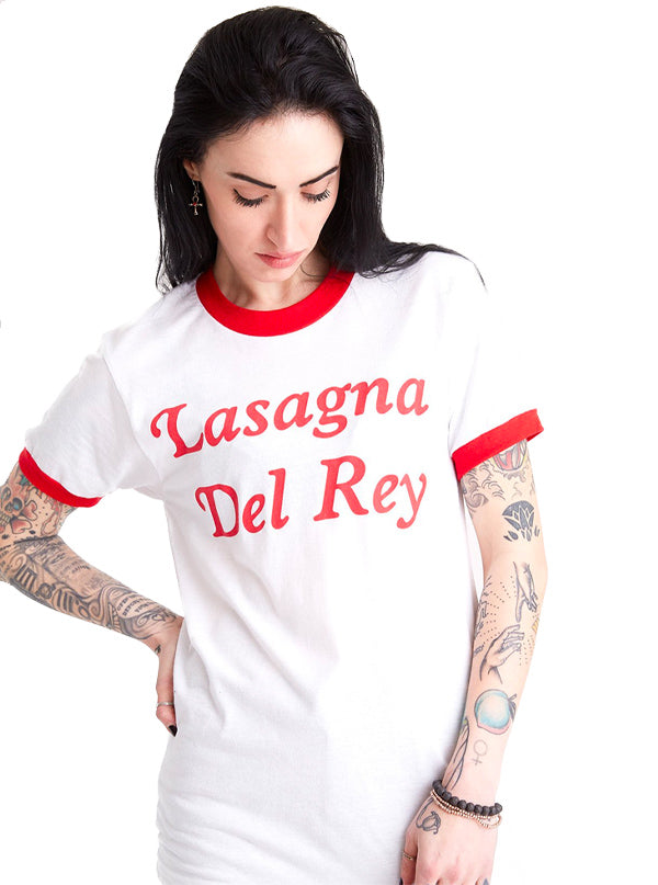 Women’S Lasagna Del Rey Ringer Tee By Pyknic