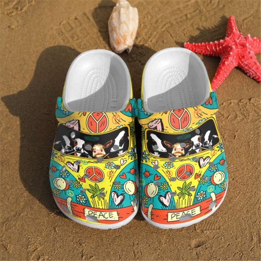 Hippie Car Cows Personalized Name Clog Shoes – Justbeperfect Shop