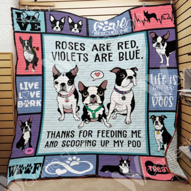 Boston Terrier Dog Blanket NOV2903 73O39