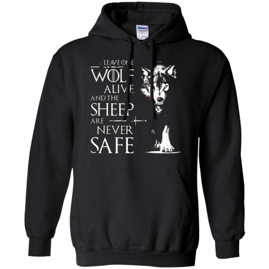 AGR Leave One Wolf Alive And The Sheep Are Never Safe Hoodie