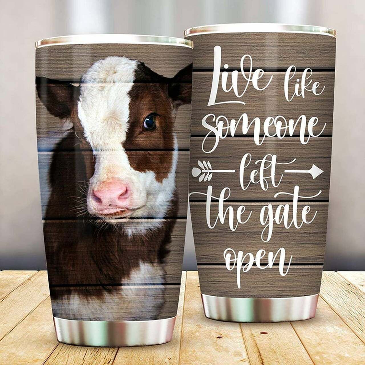 Blueztumbler Cows Heifers Farm Insulated Stainless Steel  Cup