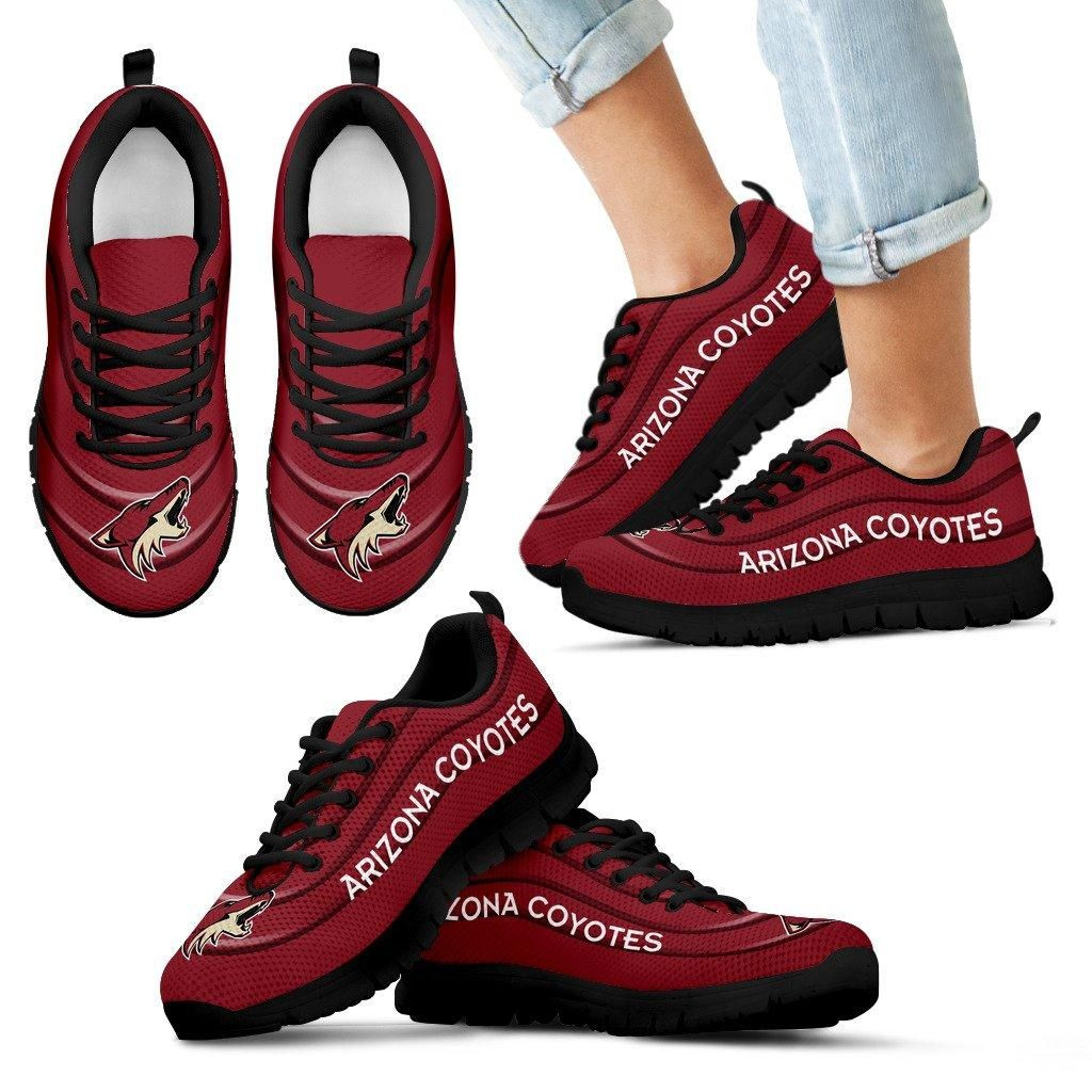 Arizona Coyotes Sneaker Wave Red Floating Pattern Sneaker Running Shoes For Men Women