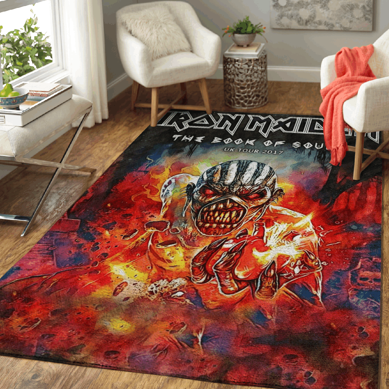 Iron Maiden – The Book Of Souls Art Area Rug