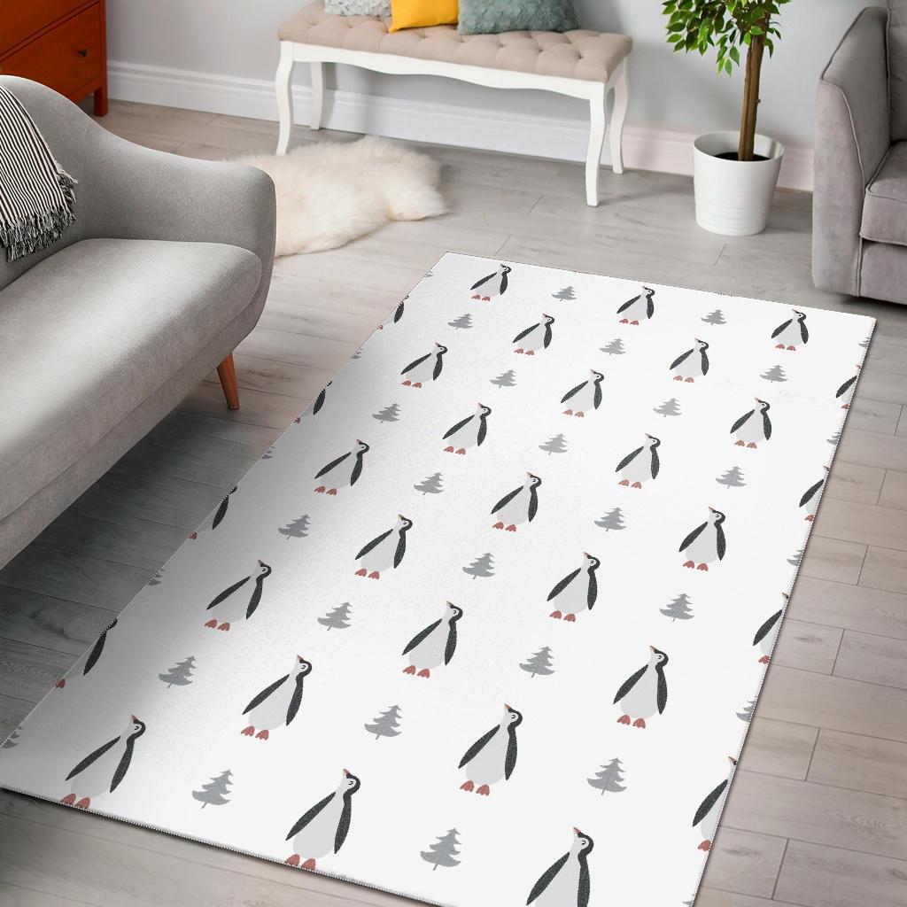 Penguin Pattern Area Rug