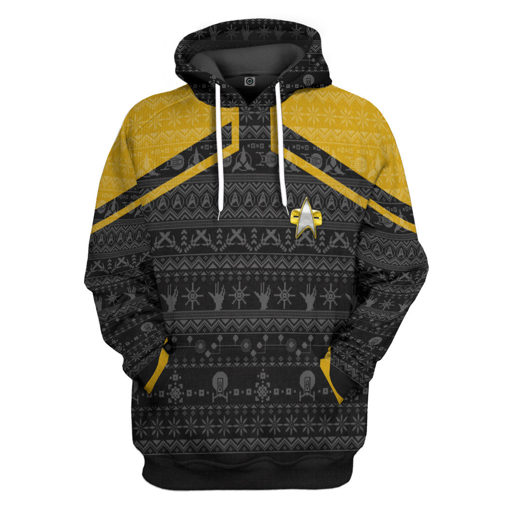 3D S.T Picard 2022 Yellow Ugly Christmas Custom Hoodie Tshirt Apparel