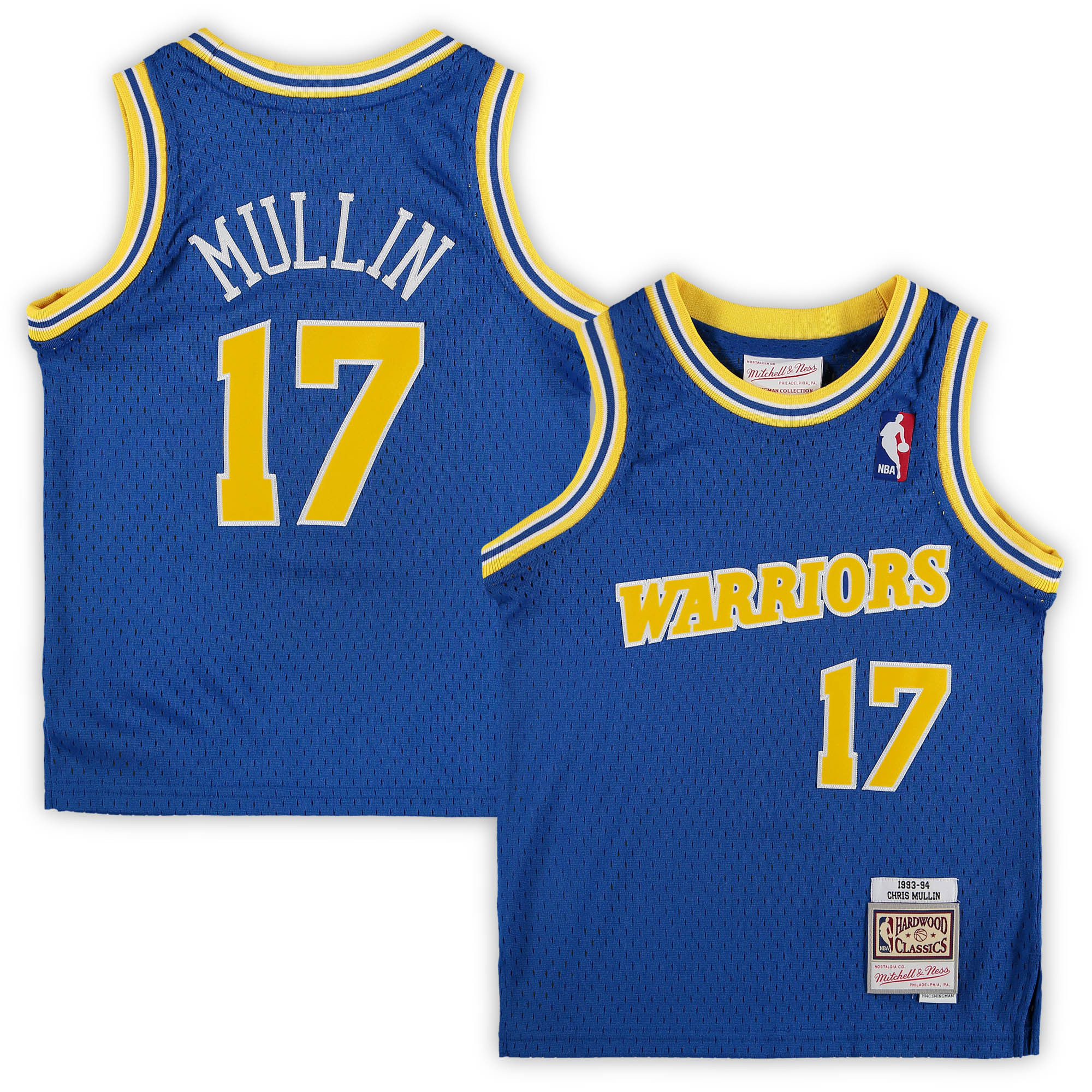 Chris Mullin Golden State Warriors Mitchell & Ness Preschool 1993-1994 Hardwood Classics Throwback Team Jersey – Royal NBA