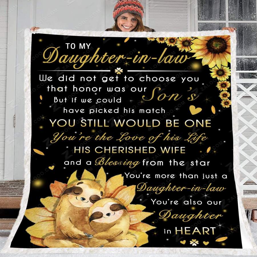 Zalooo – Blanket – To my daughter-in-law – You still would be one