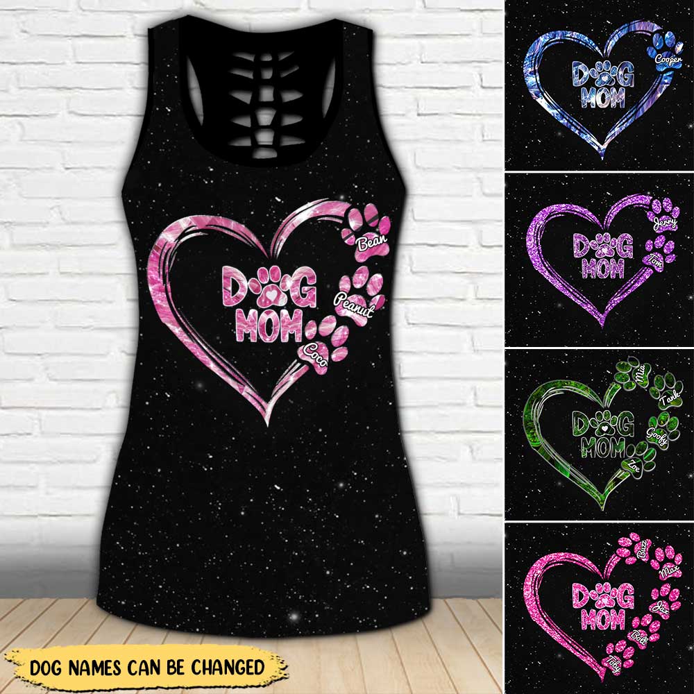 Sparkling Dog Mom Loves Little Pawprint Puppy Pet Personalized Tank Top Lpl07Jun22Vn1