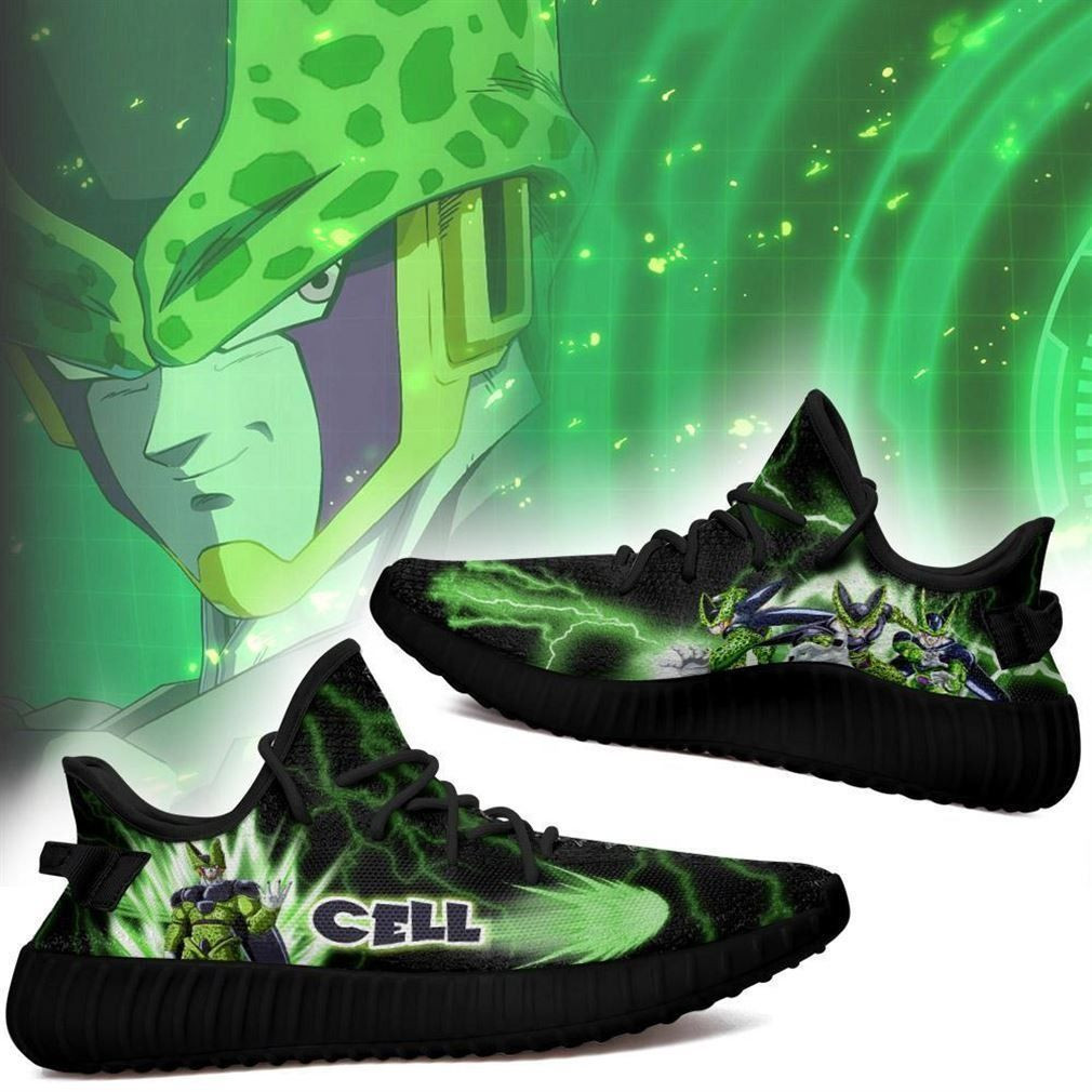 Cell Yz Sneakers Dragon Ball Z Shoes Anime Yeezy Sneakers Shoes Art 1865