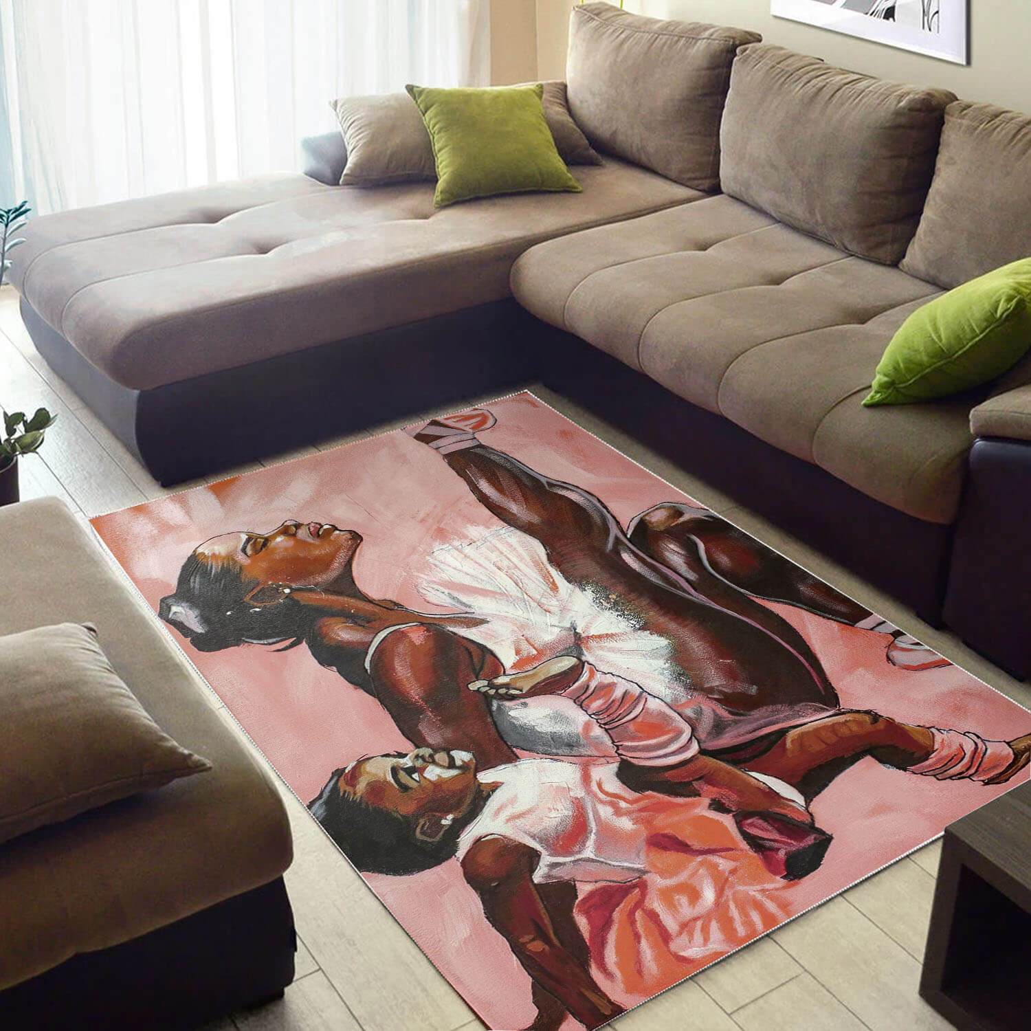 African Area Rug Pretty Melanin Woman African American Carpet Afrocentric Living Room Ideas WBG29398