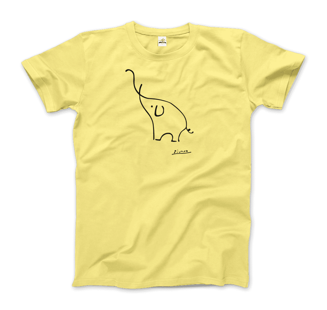 Pablo Picasso Elephant Sketch Artwork T-Shirt