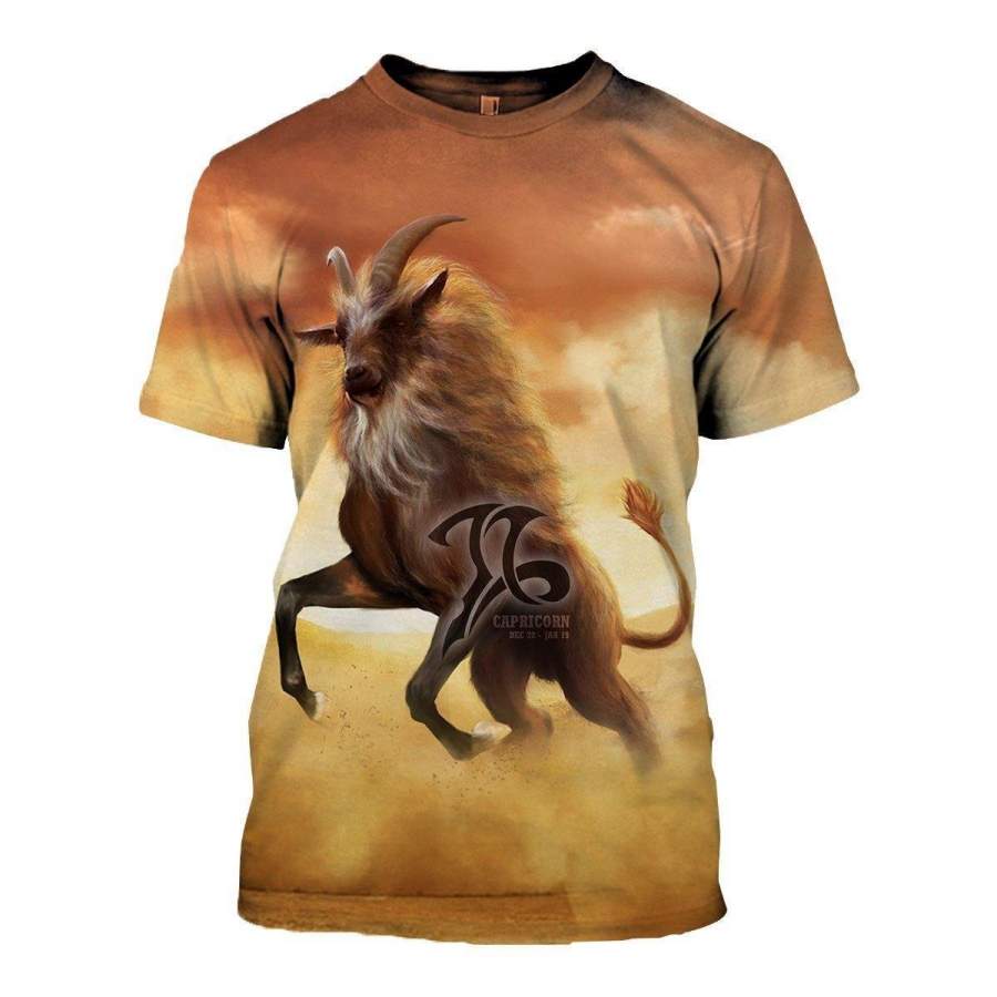 3D ALL OVER PRINTED CAPRICORN ZODIAC T SHIRT NTH160844