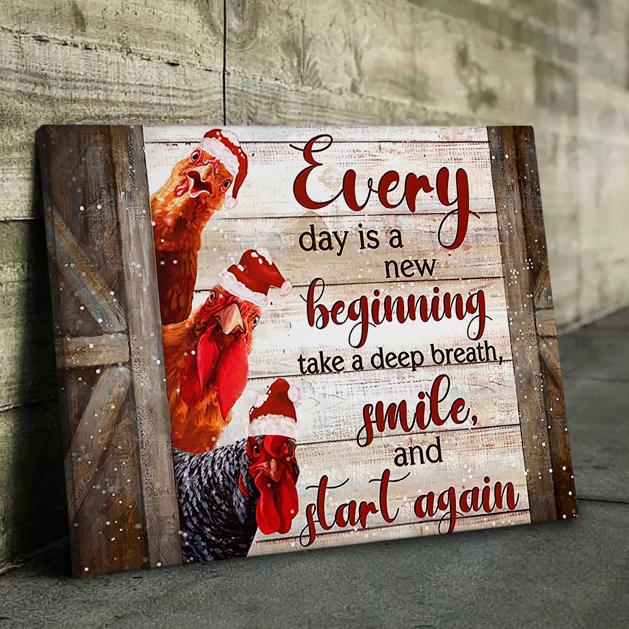 Everyday Is A New Beginning Poster & Canvas Decorate your home for Halloween, Christmas, and New Year's