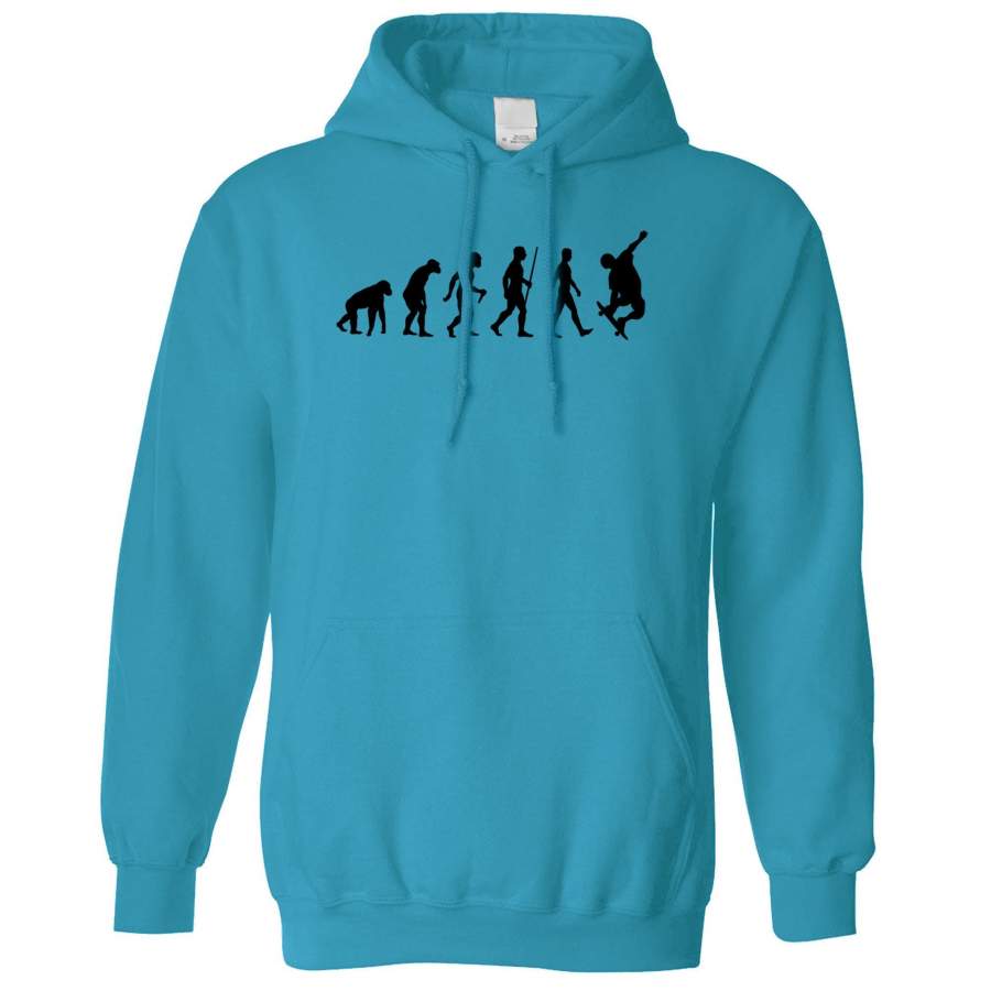 Sports Hoodie The Evolution Of A Skateboarder Hooded Jumper