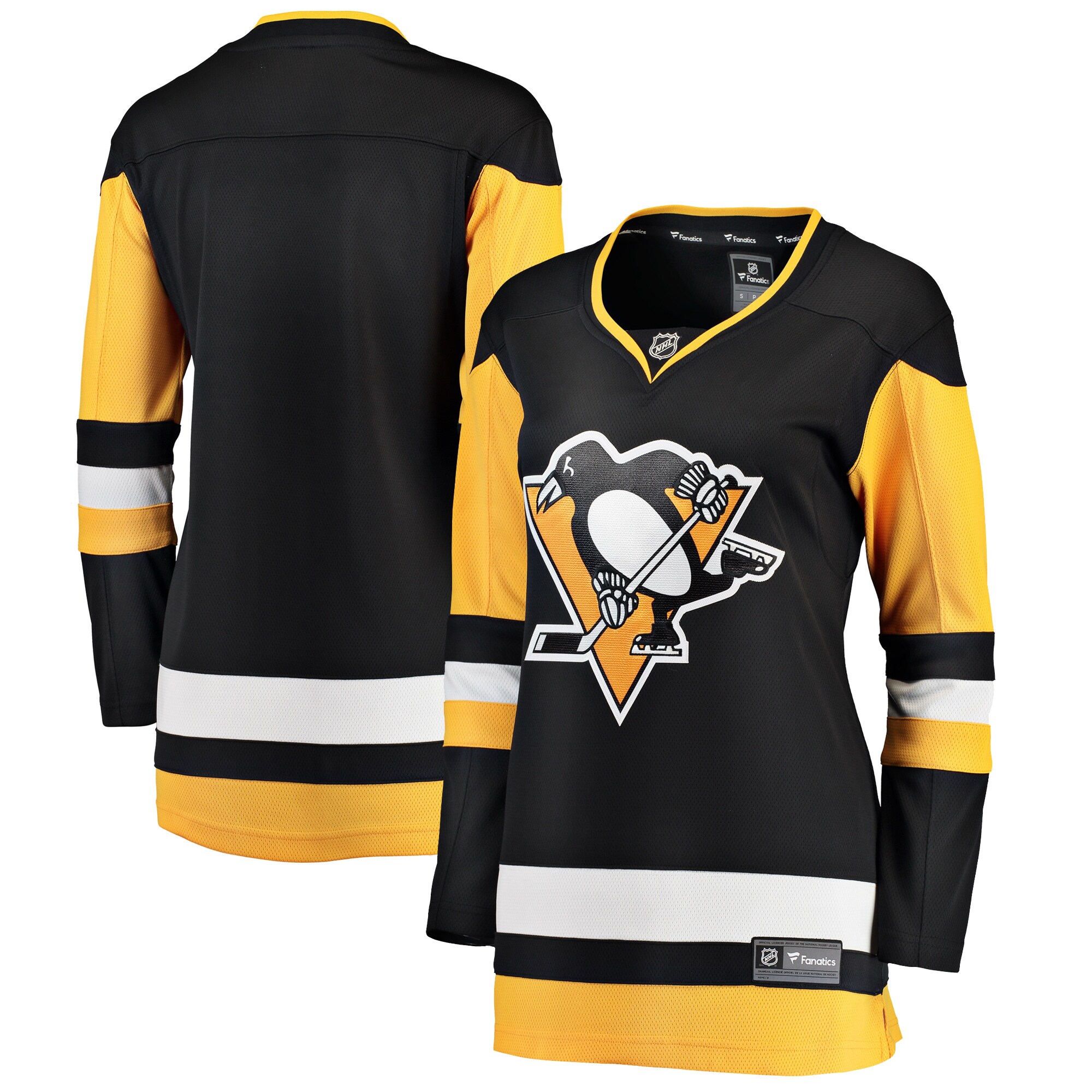 Pittsburgh Penguins Branded Women's Breakaway Home Jersey – Black