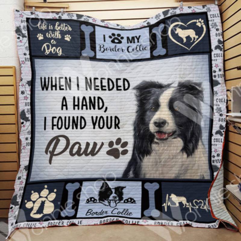 Border Collie Dog Blanket OCT2301 85O34