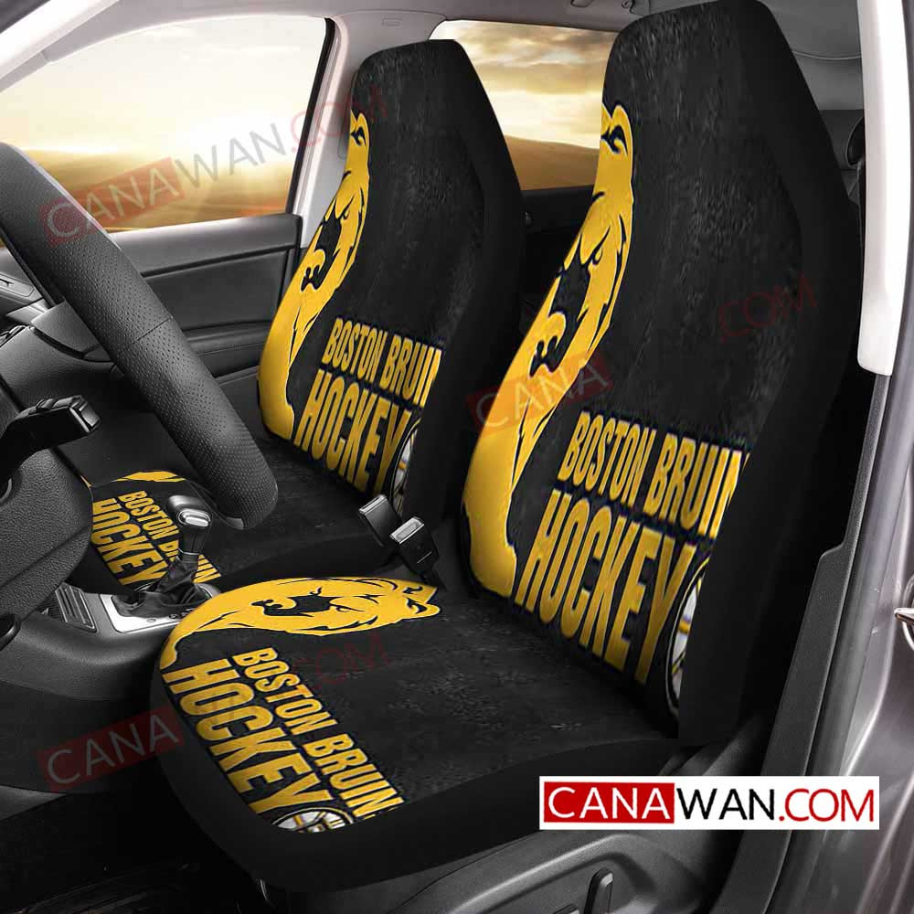 Boston Bruins Style252 3D Customized Personalized Car Seat Cover