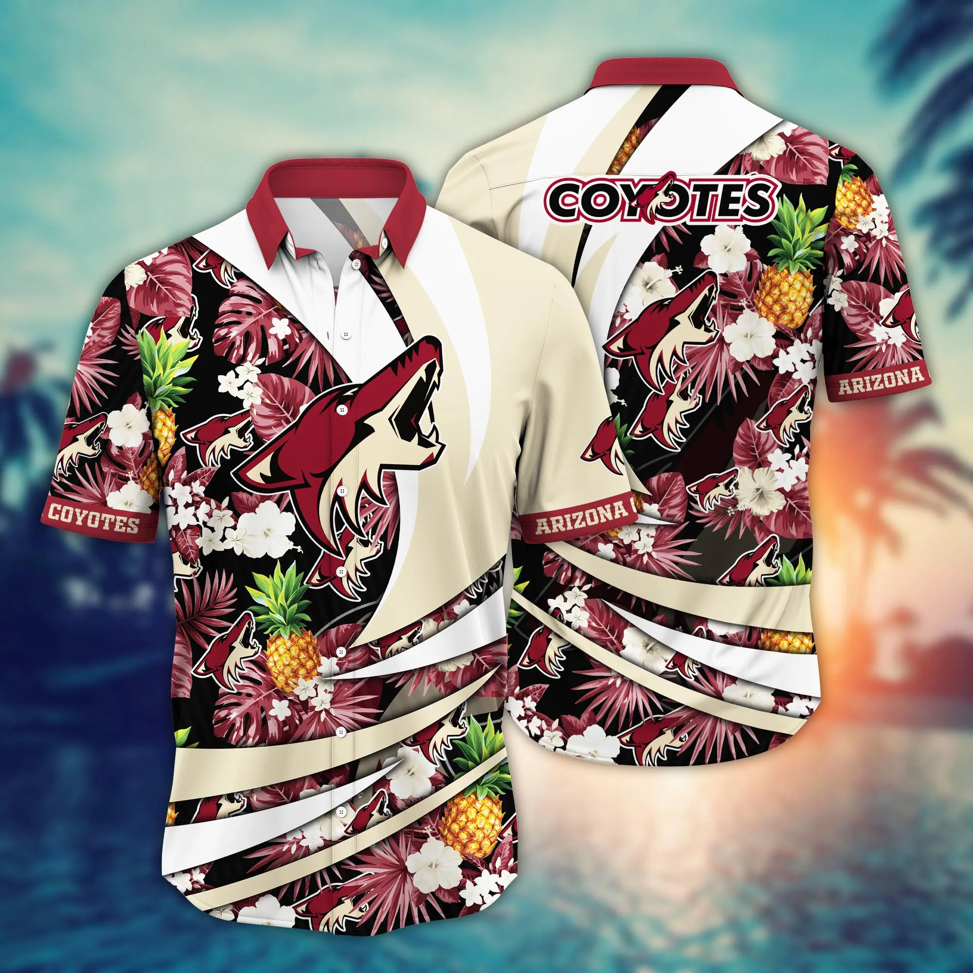 Arizona Coyotes Nhl Hawaiian Shirt Break Aloha Shirt