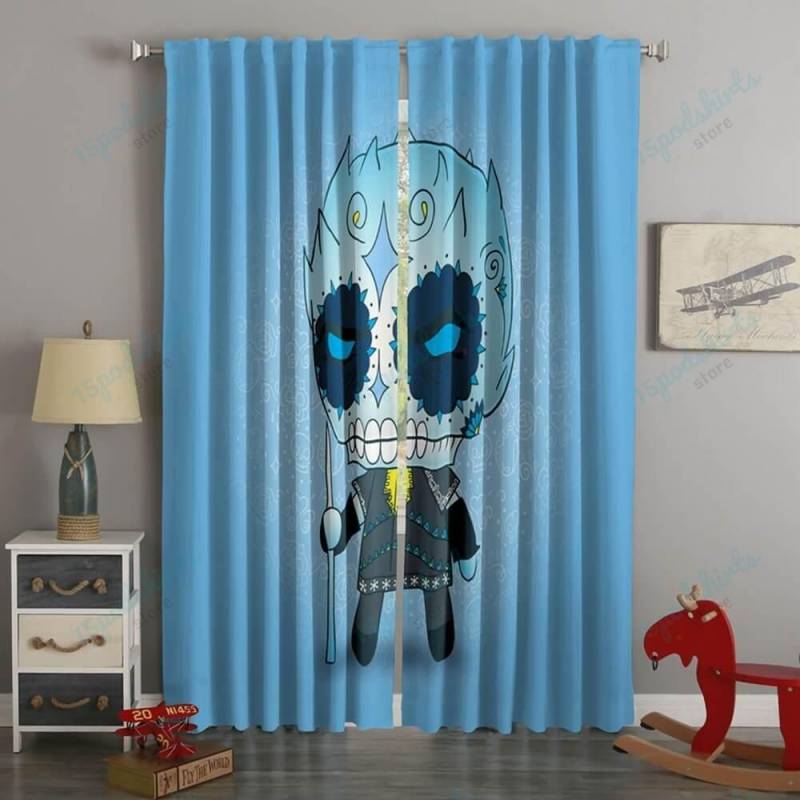 3D Printed White Walker Minimalism Style Custom Living Room Curtains