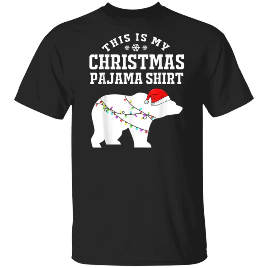 This is My Christmas Pajama Shirt Polar Bear Funny Xmas Gift T-Shirt