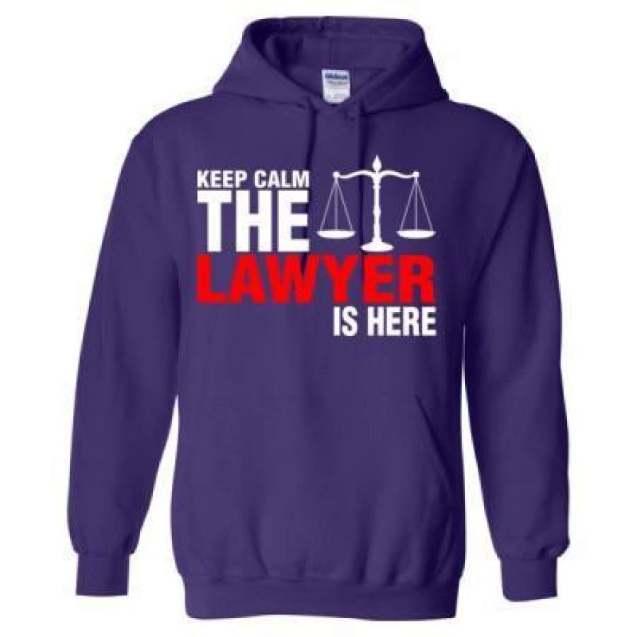 AGR Keep Calm The Lawyer Is Here – Heavy Blend™ Hooded Sweatshirt