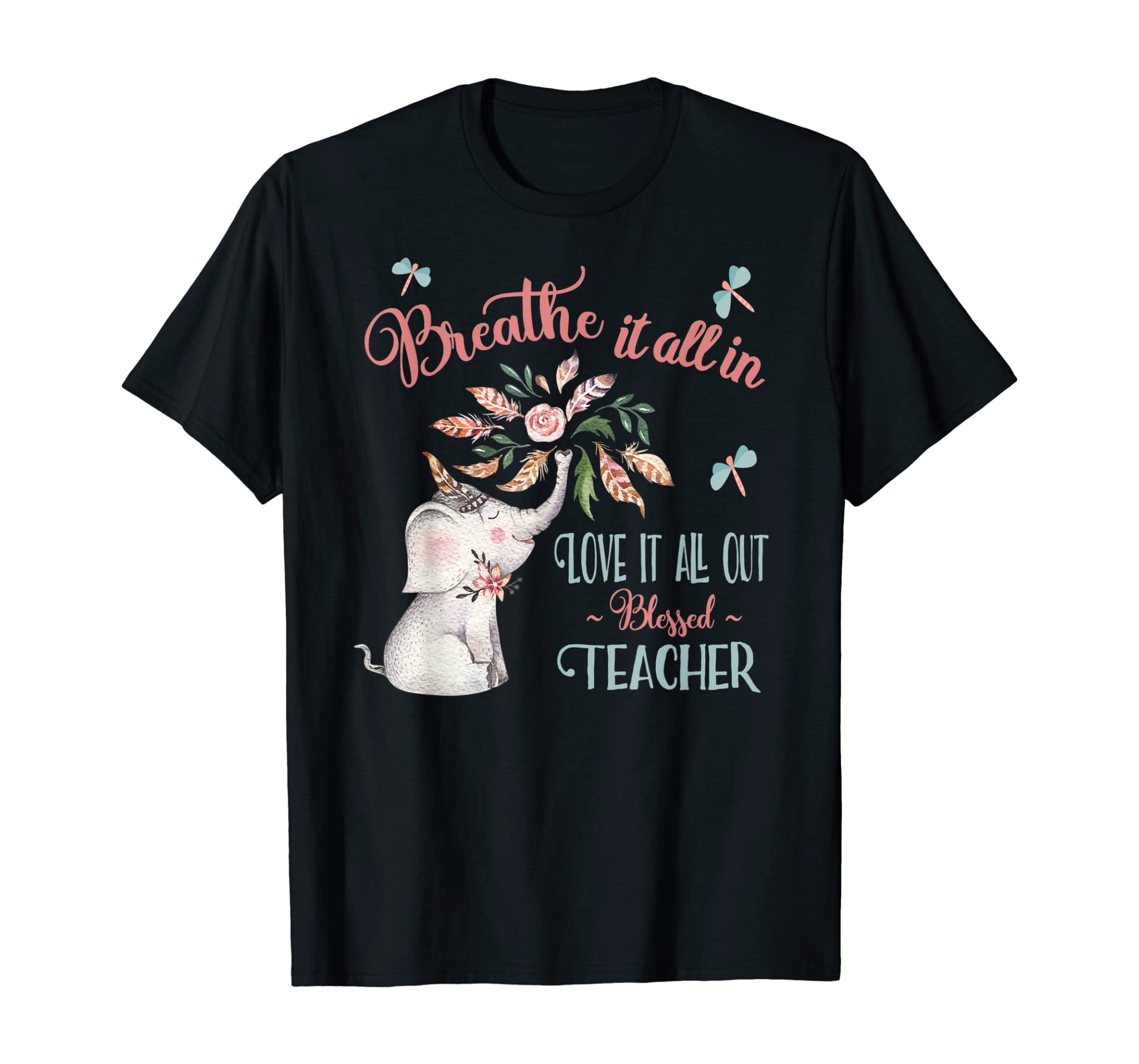 Blessed Teacher Gifts – Cute Elephant Gift Ideas For Teacher T-Shirt