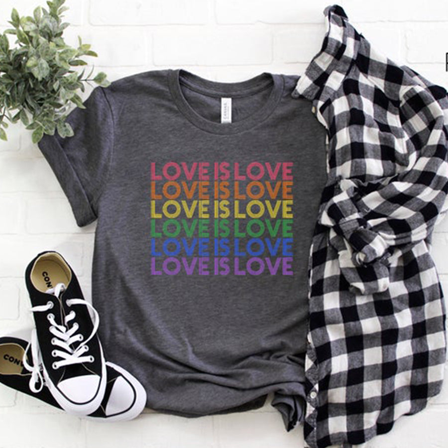 Love Is Love Shirt, Love Is Love Shirt Women,Love Is Love Shirt Men,Love Is Love Shirt Plus Size,Love Is Love Shirt Kids,Rainbow Shirt Retro