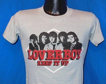 80s Loverboy Keep It Up 1983 Album  Vintage T-shirt Extra- 3434