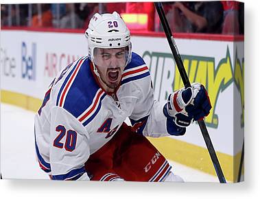 1 New York Rangers V Montreal Canadiens Bruce Bennett Canvas Print