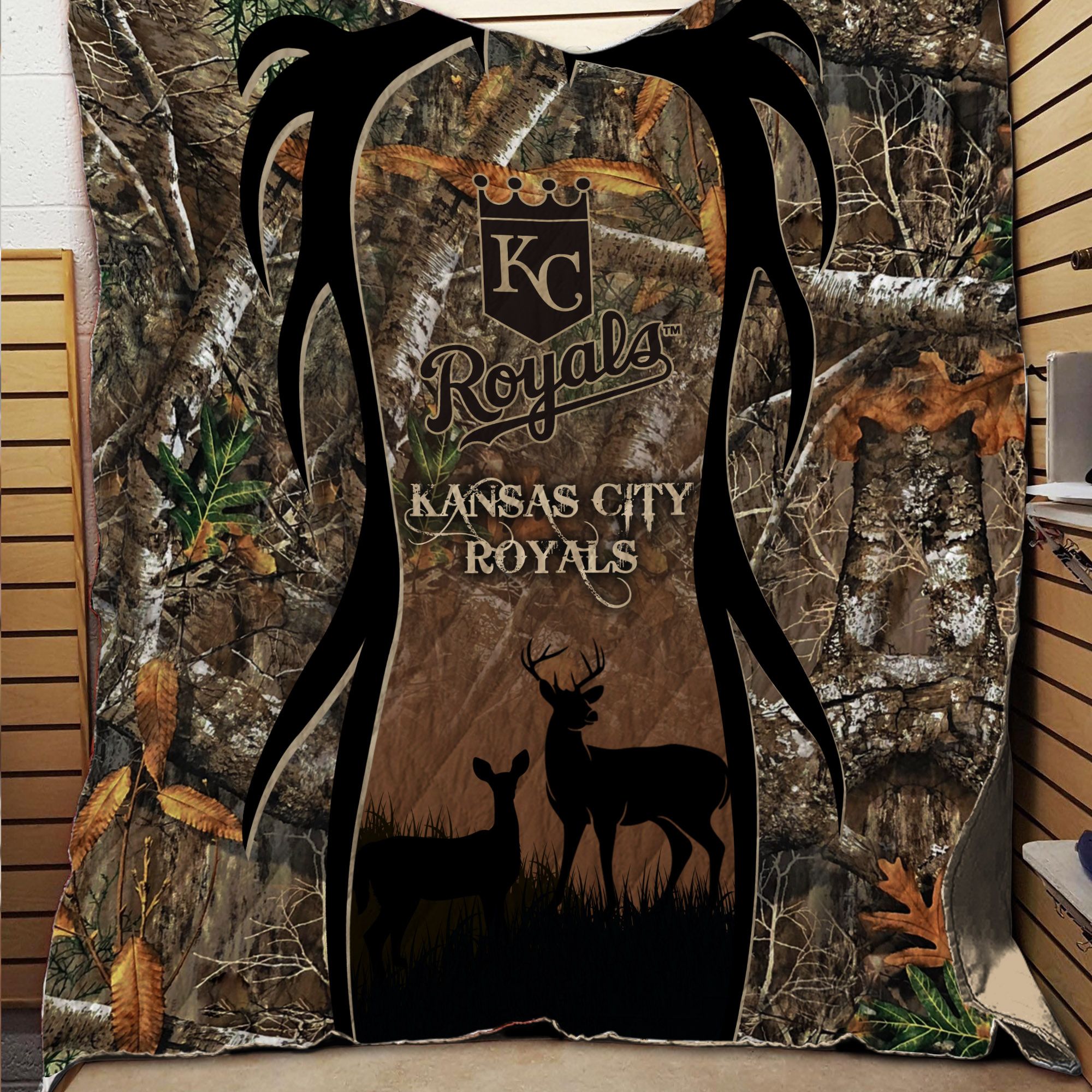 Kansas City Royals Hunting Realtree Camo Quilt 263 L1MTH1855