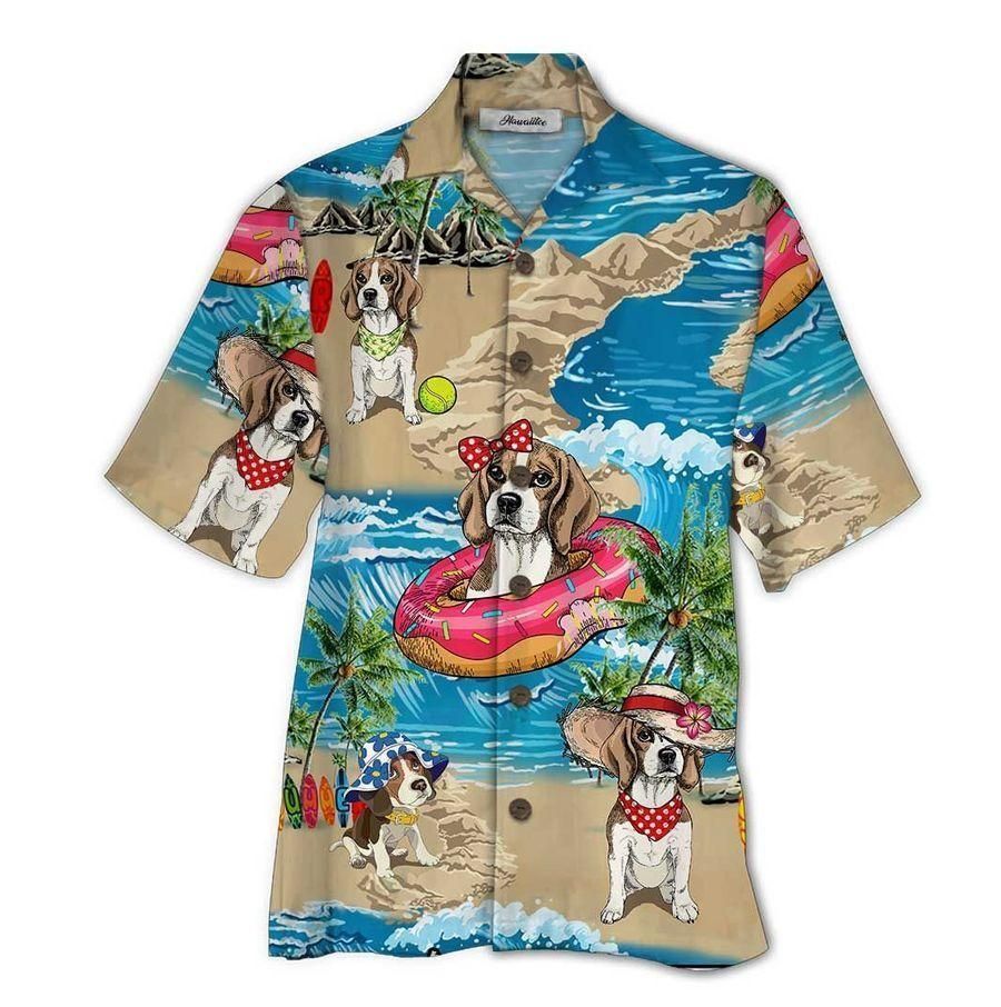 Beagle Aloha Hawaii Shirt Colorful Short Sleeve Summer Beach Casual For Men And Women Ha28308