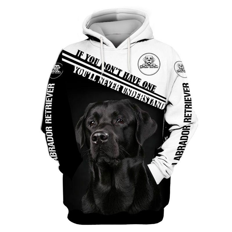 Gifts For Grandpa 3D Print Labrador Retriver  Adult Unisex