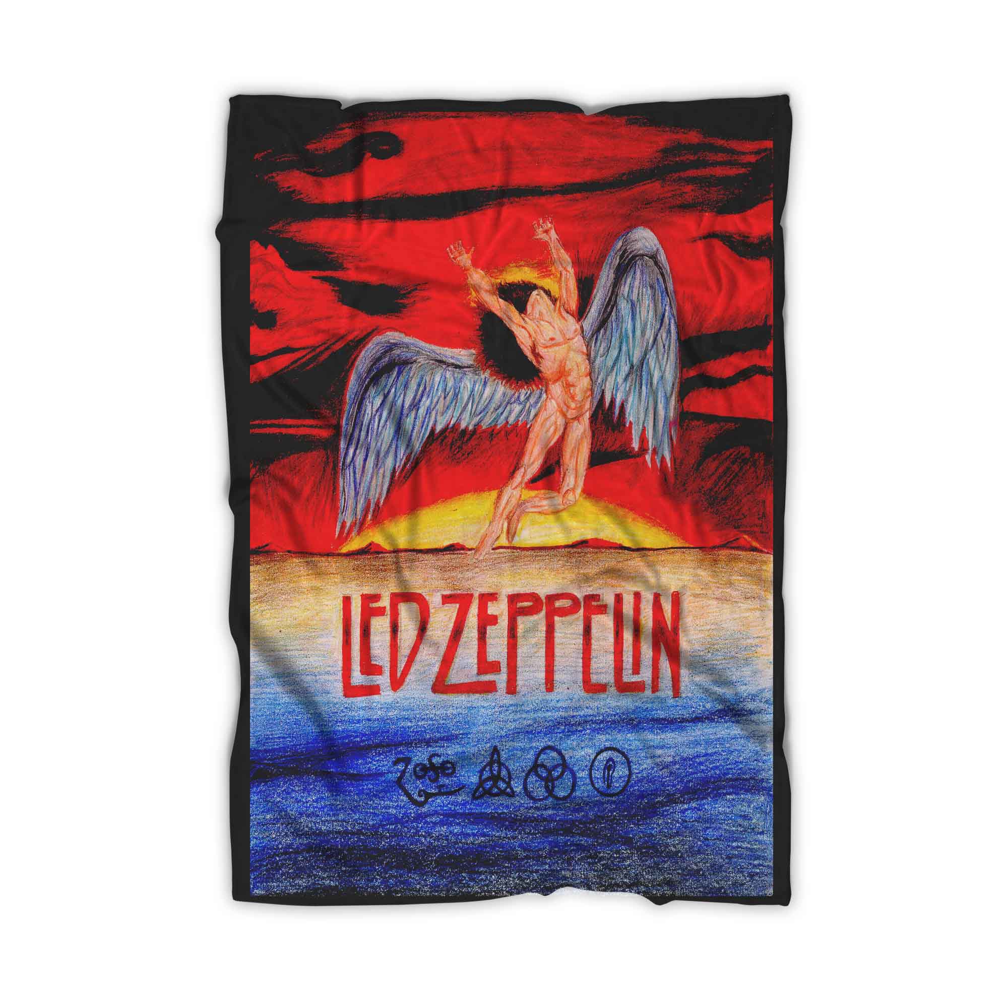 Led Zeppelin Drawing Blanket