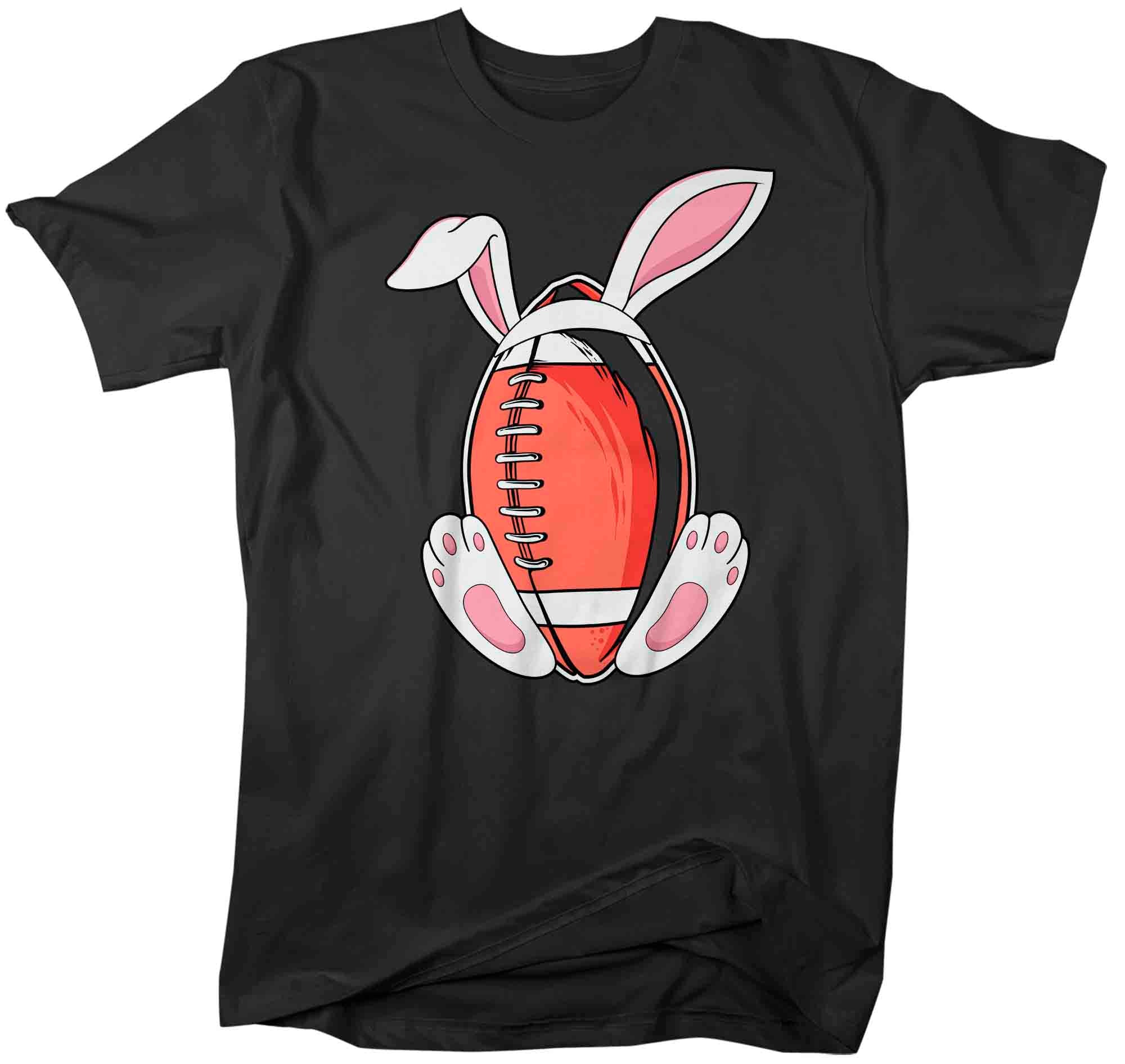 Men’S Funny Easter T Shirt Football Bunny Shirt Rabbit Ears Feet Football Coach Gym Teacher Tshirt Gift Easter Tee Unisex Man