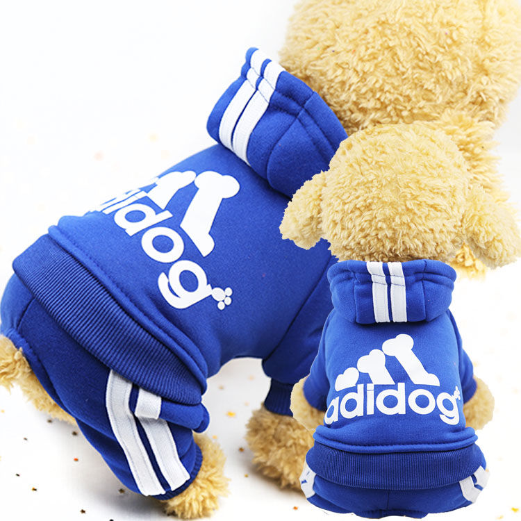 Adidog Clothes Autumn and Winter New Pet Clothes Small Medium Clothes Luxury Dog Puppy Chihuahua Pet Warm Four-Legged Sweater alx