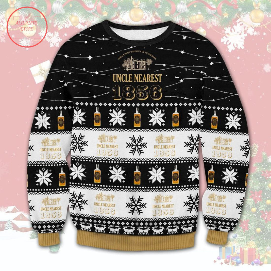 Uncle Nearest 1856 Ugly Christmas Sweater