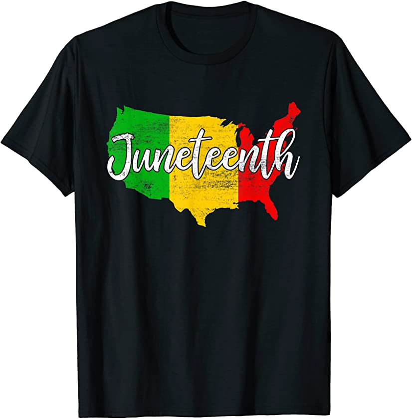 Happy Juneteenth Freedom Black Queen Afro Melanin History T-Shirt