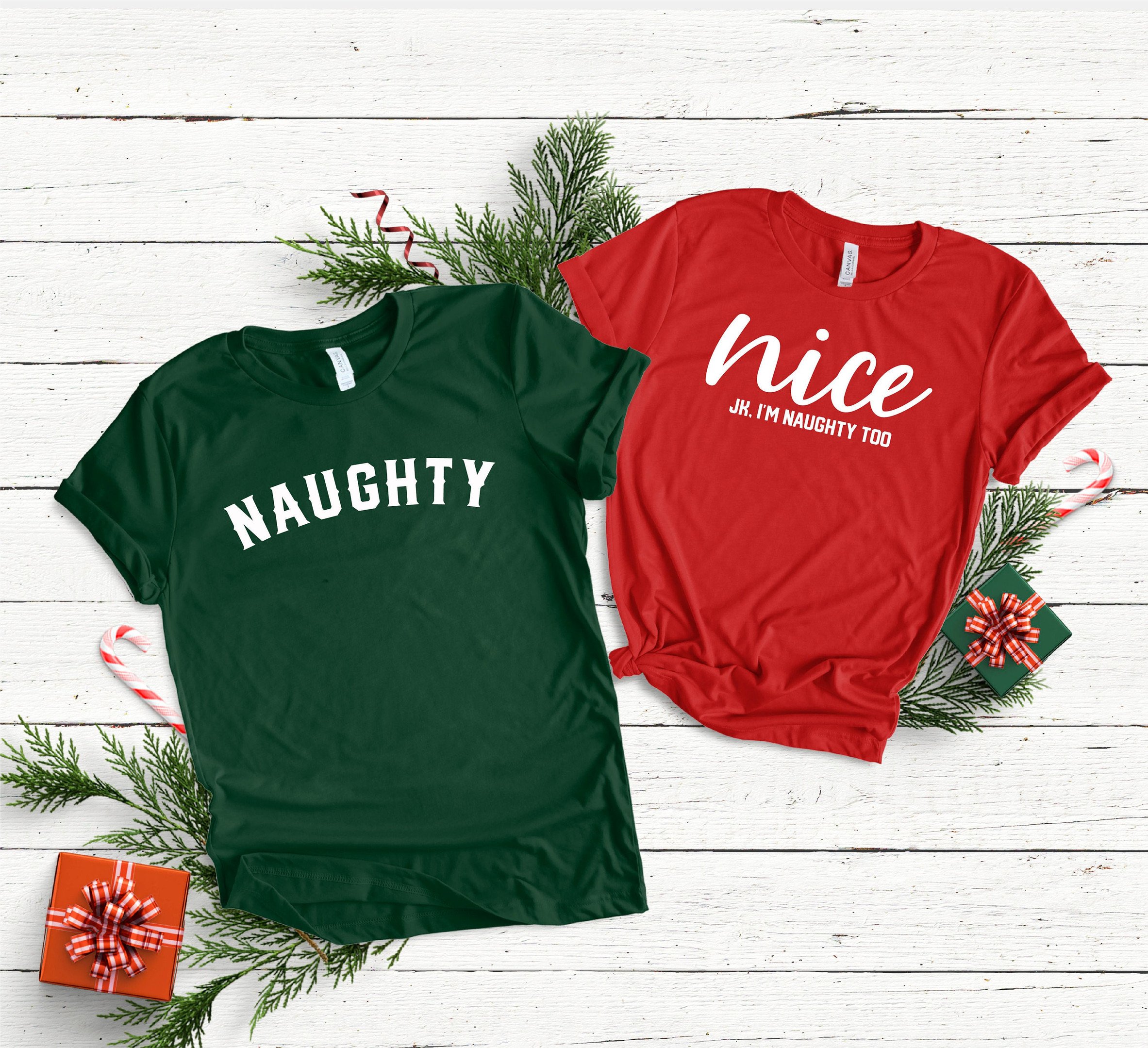 Couple Shirts Naughty And Nice Jk I’M Naughty Too Matching Couple, Valentine Gifts, Christmas Gift Graphic Unisex T Shirt, Sweatshirt, Hoodie Size S – 5Xl