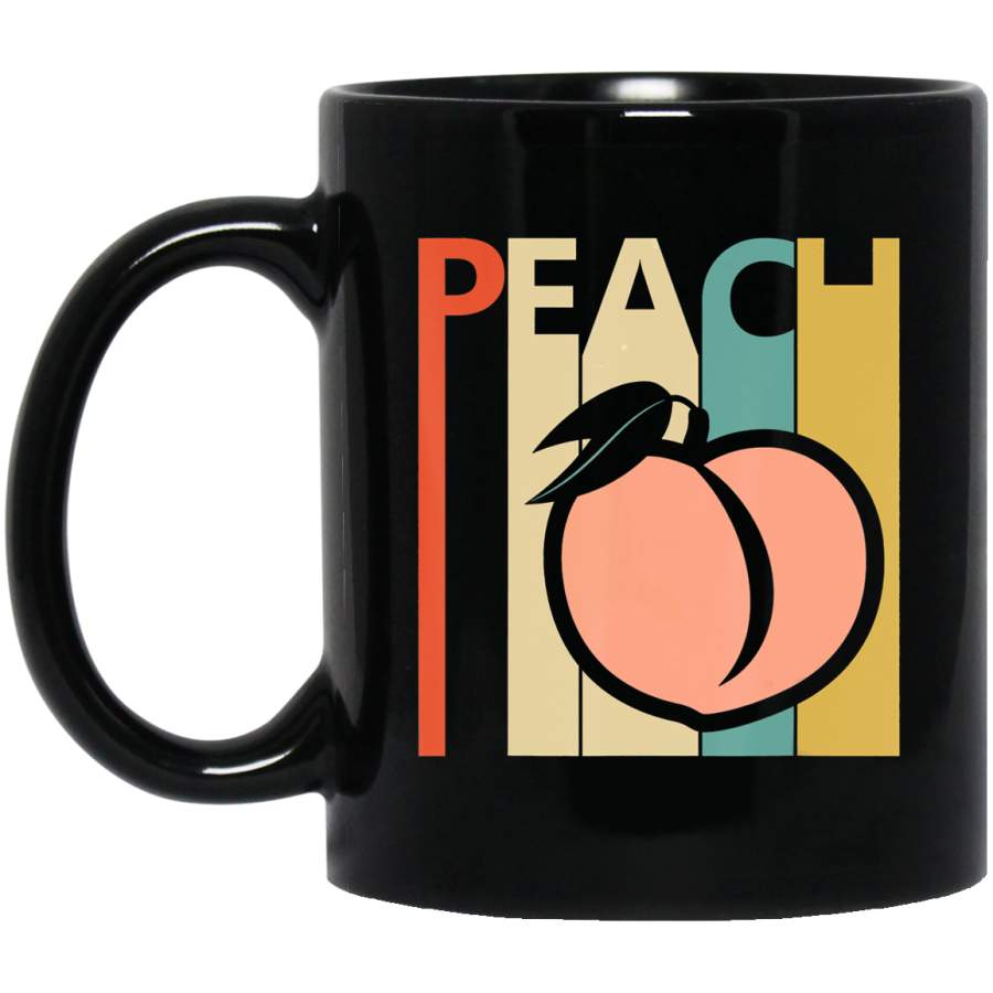 Vintage Peach – Peach Fruit Emoji Gift Coffee Mug