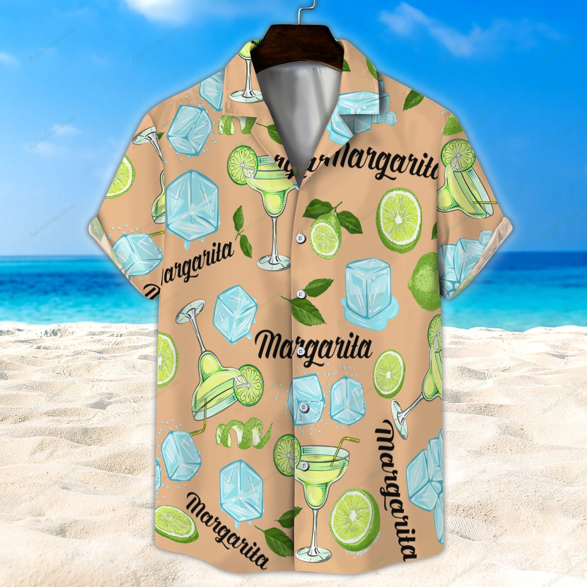 Margarita Light Orange Unisex Hawaiian Shirt Beach Cocktail Hawaiian Ha39699