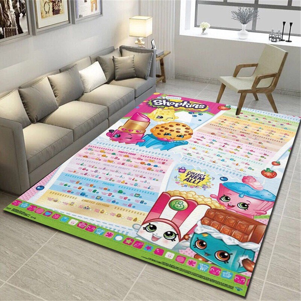 Shopkins Season 1 Grid Rug, Living Room Bedroom Carpet