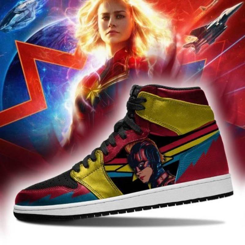 Captain Marvel 02 Air Jordan Sport Custom Sneakers