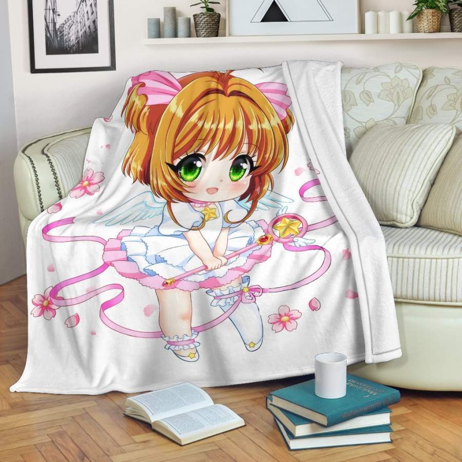 Sakura Chibi Premium Blanket