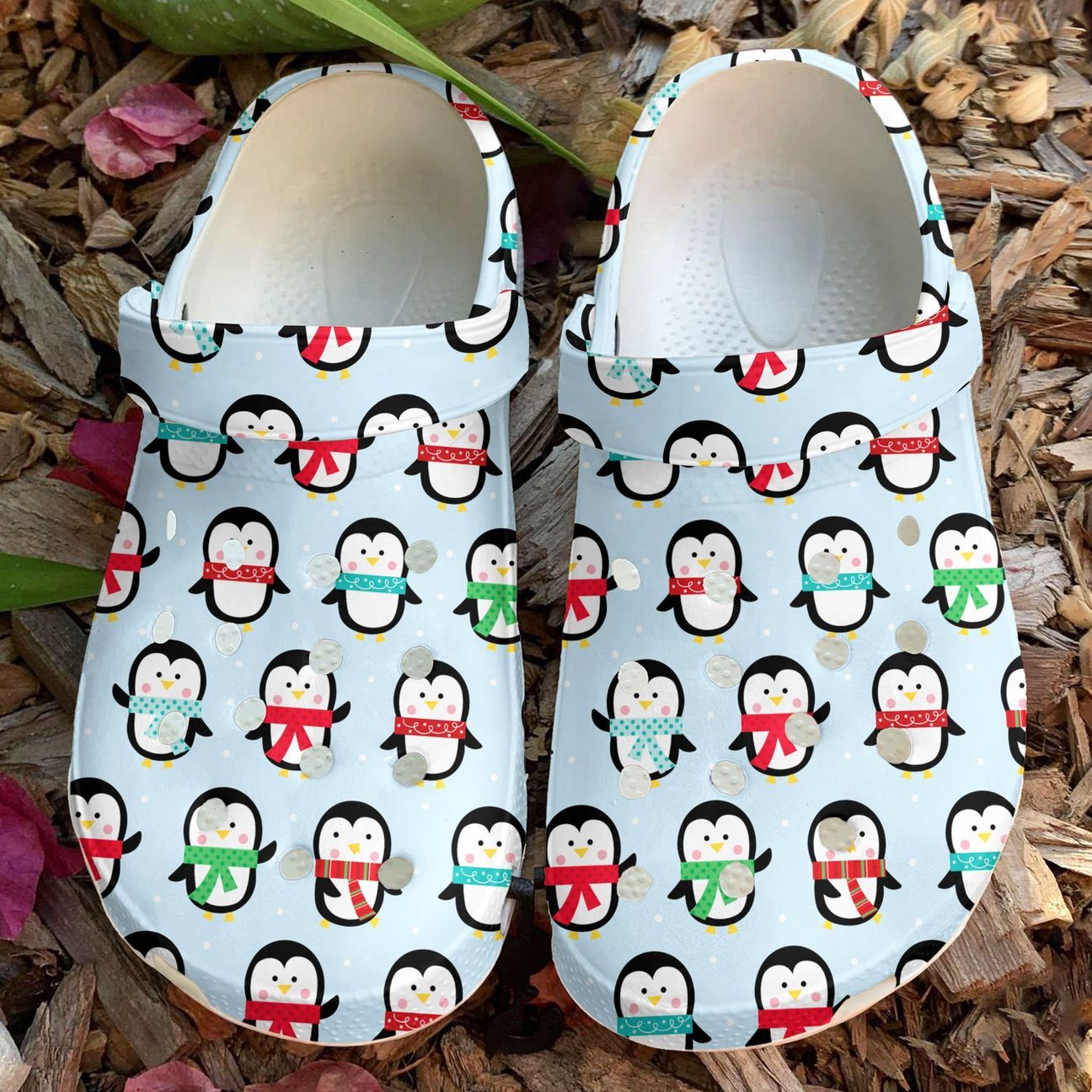 Penguin Personalized Clog, Custom Name, Text Cute Penguins, Fashion Style For Women, Men, Kid, Print 3D