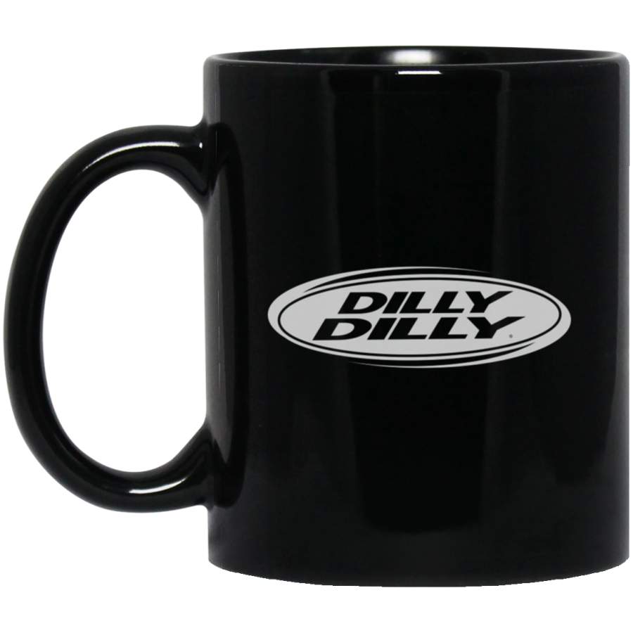 Dilly Dilly Oval – Vintage Black Mug