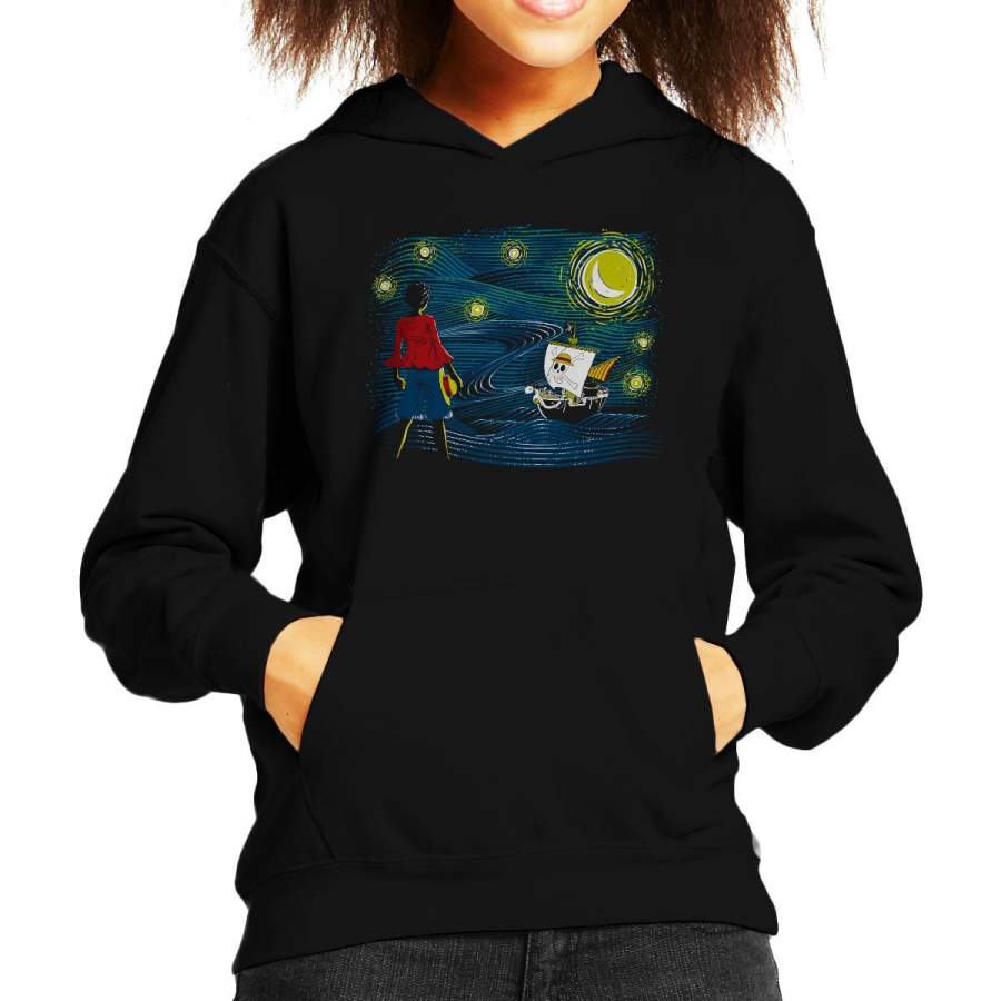 Starry Sea One Piece Kid’s Hooded Sweatshirt