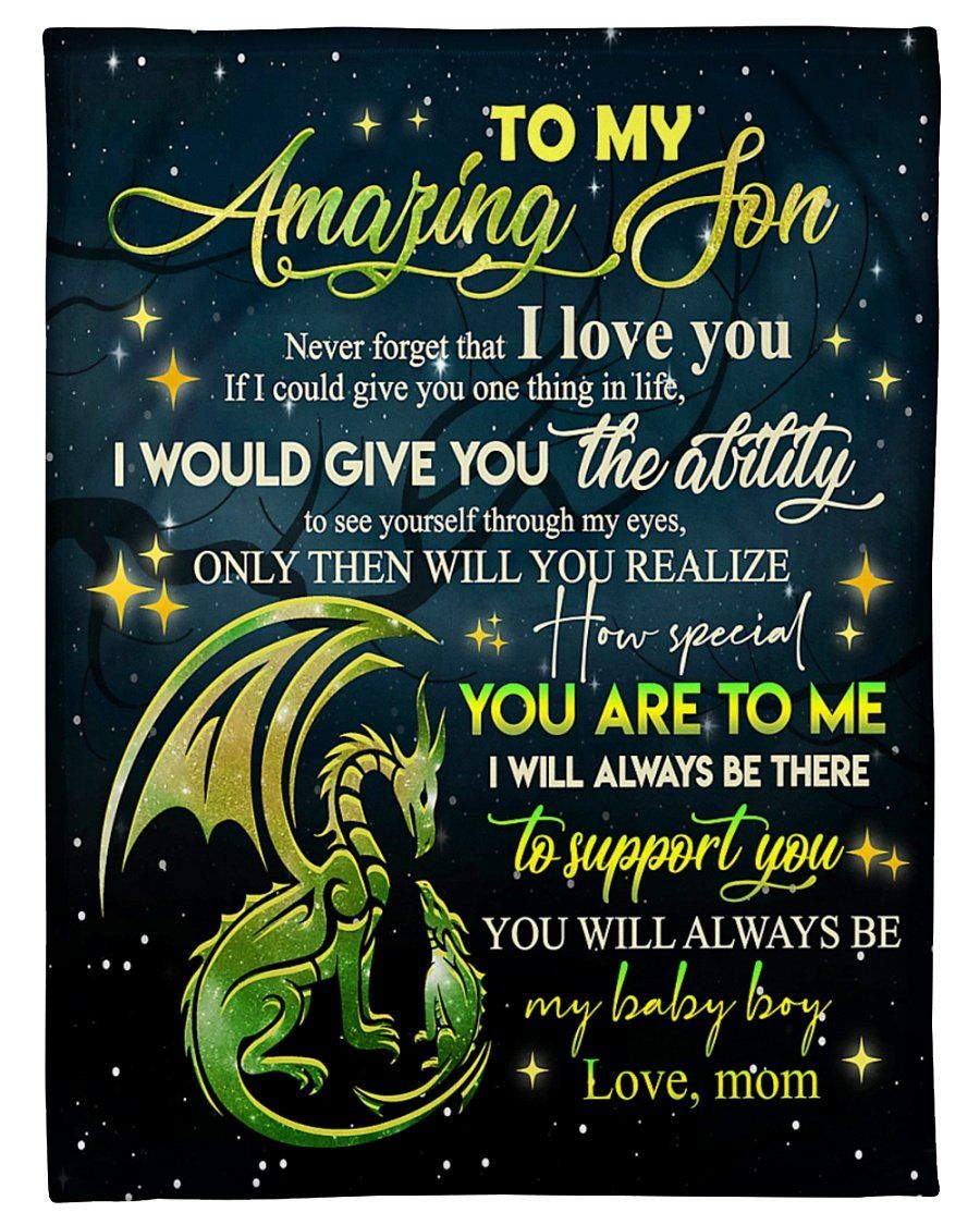 [Personalized Name] Galaxy Dragon Always Be There To Support You Mom Fleece Blanket, Sherpa Blanket, Gift For Family Member, Friends Gift, Christmas Gift, Home Decor, Home Living